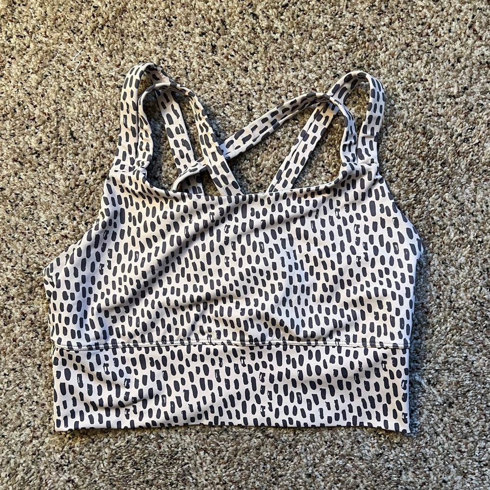 Senita Athletic Sierra sports bra in Lucky Spots size L